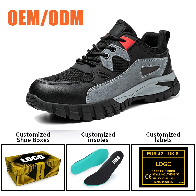 Anti-slip Steel Toe Industrial Safety Shoes for Men