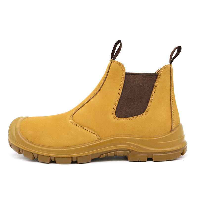 Water Resistant Steel Toe Anti Puncture Safety Shoes Nubuck Leather