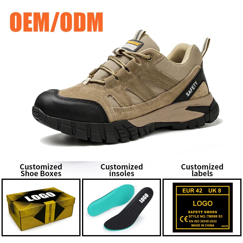 Anti-slip Steel Toe Work Safety Shoes Rubber Sole