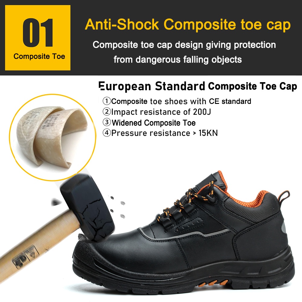 Oil Industry Work Safety Shoes with Composite Toe 