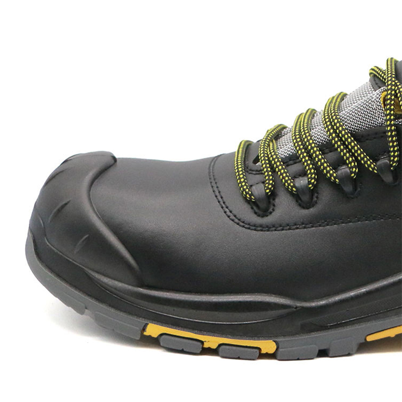 PU Rubber Sole Fiberglass Toe Shoes for Work 