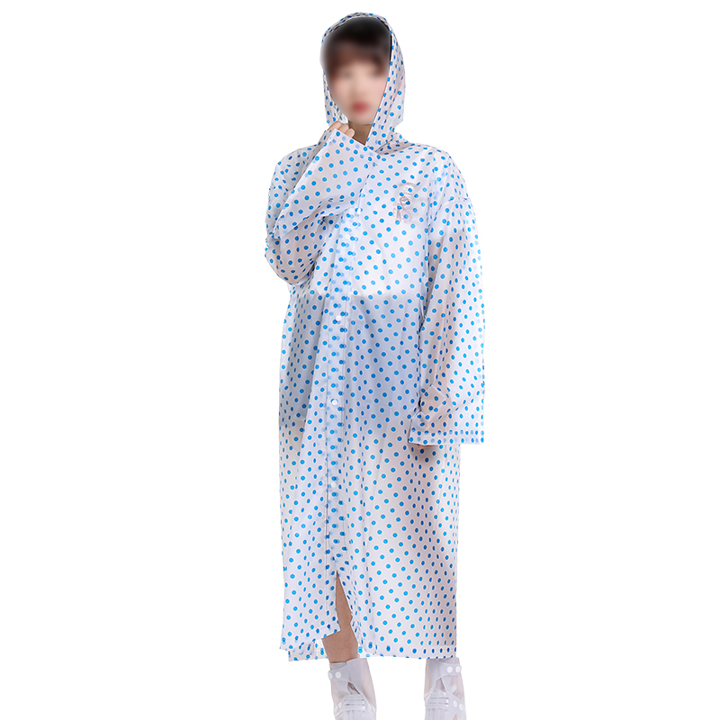 Waterproof Non-disposable EVA Raincoat for Women