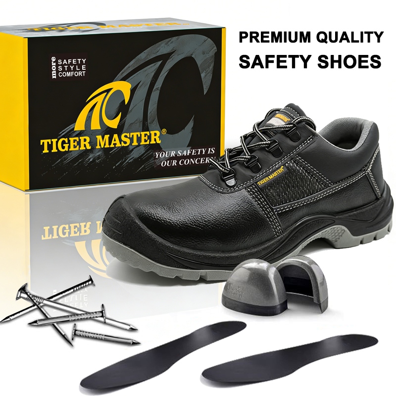 Steel Toe Puncture-proof Labor Safety Shoes for Men Leather