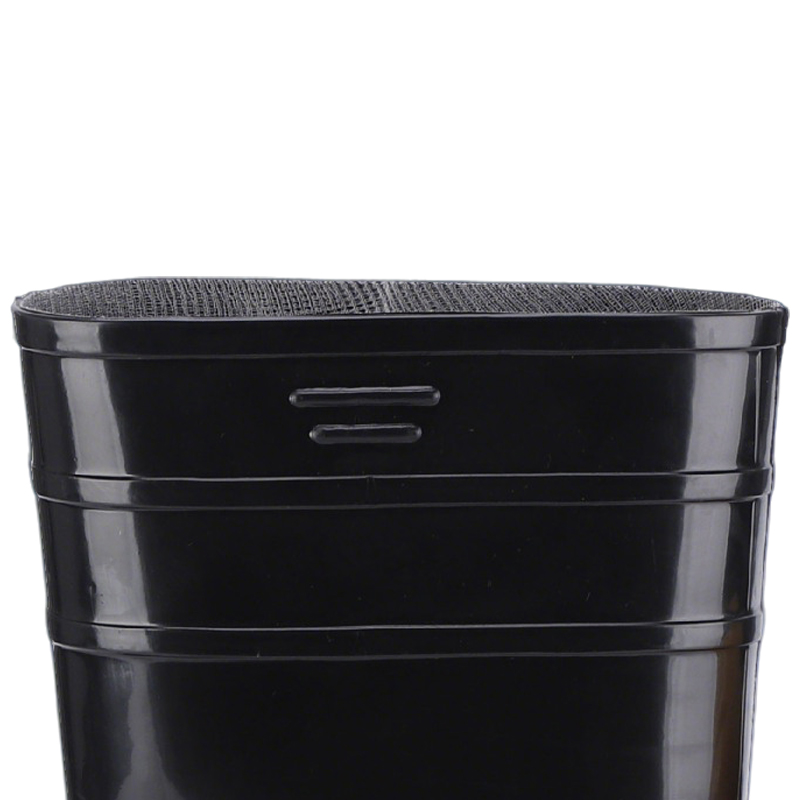 Anti-slip Black Shiny PVC Rain Boots Waterproof