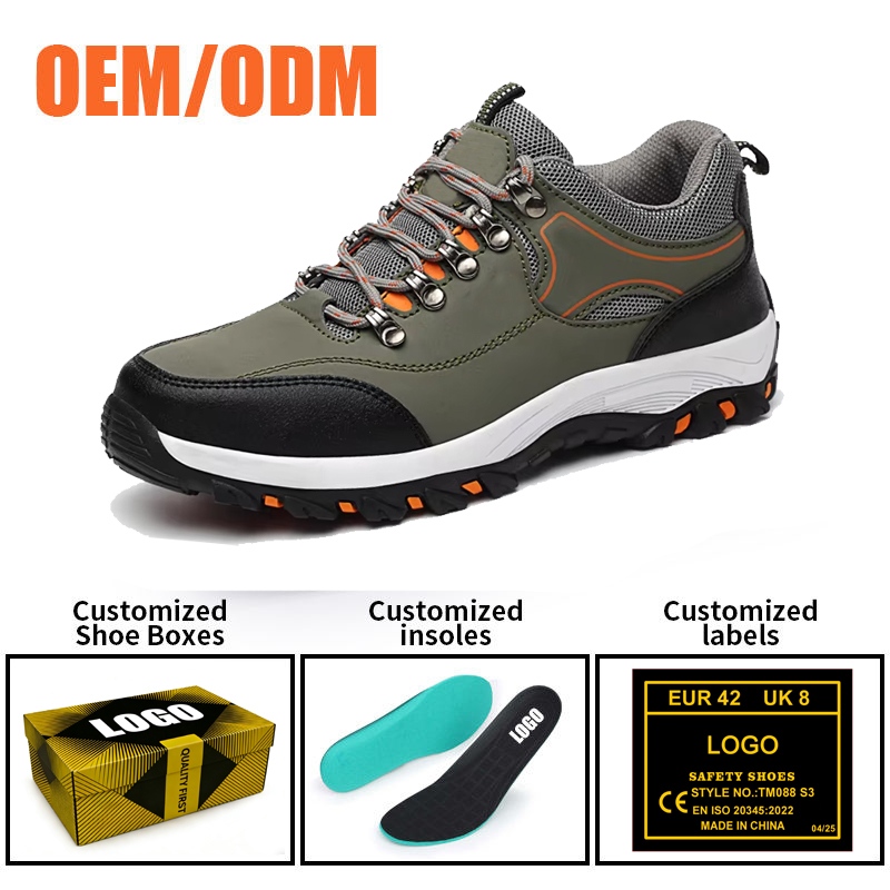 Steel Toe Anti-puncture Hiking Safety Shoes Slip Resistant