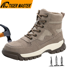 Rubber Sole Work Safety Boots with Steel Toe