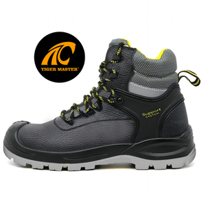 Anti-slip PU Sole Non-metallic Safety Shoes with Fiberglass Toe