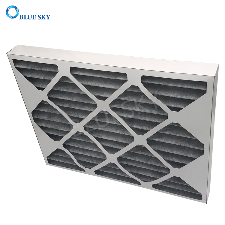 Filtros de aire de horno de CA plisados ​​de algodón de carbono 20X15X1 Merv 8 personalizados
