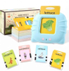 Talking Flash Cards Learning Toys Education Audio Card Reading Learning English Machine with 224 Words for Age 2-6 Years