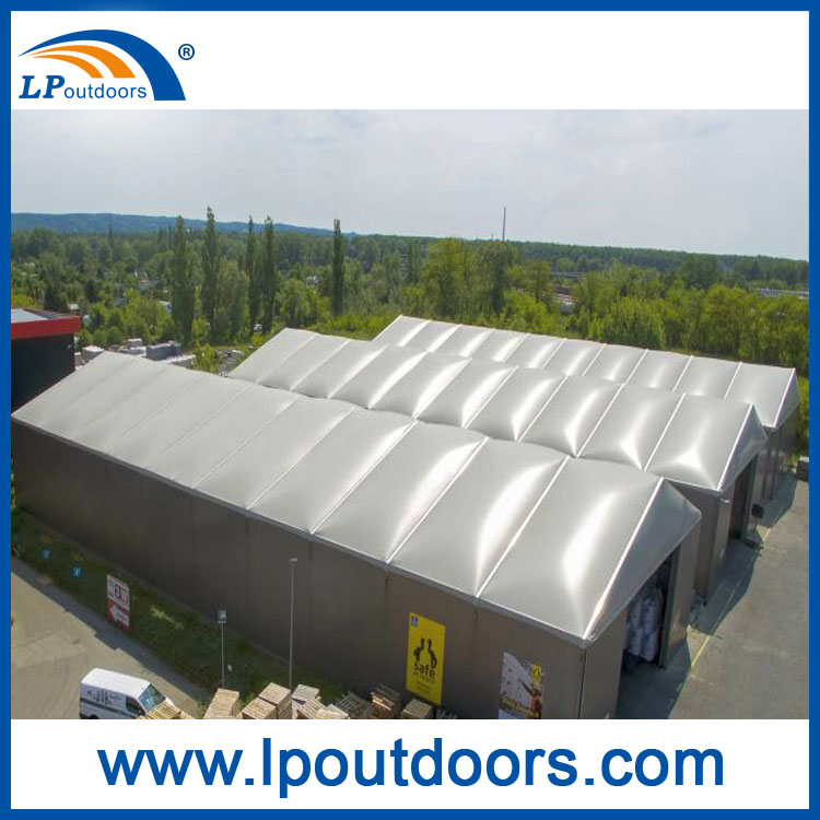 大型铝制临时结构隔热建筑仓储用工业帐篷