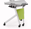 Wholesale Movable Training Room Wood Desk University School Double Student Study Table and Chair Set