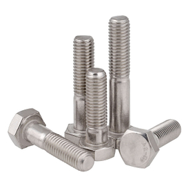 Acero inoxidable 18-8 M12 DIN931 Bolt hexagonal