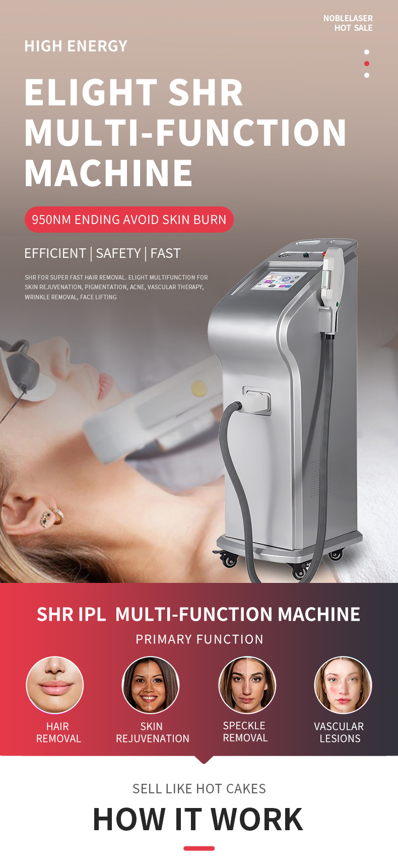 Elight IPL SHR Laser Haarentfernungsmaschine