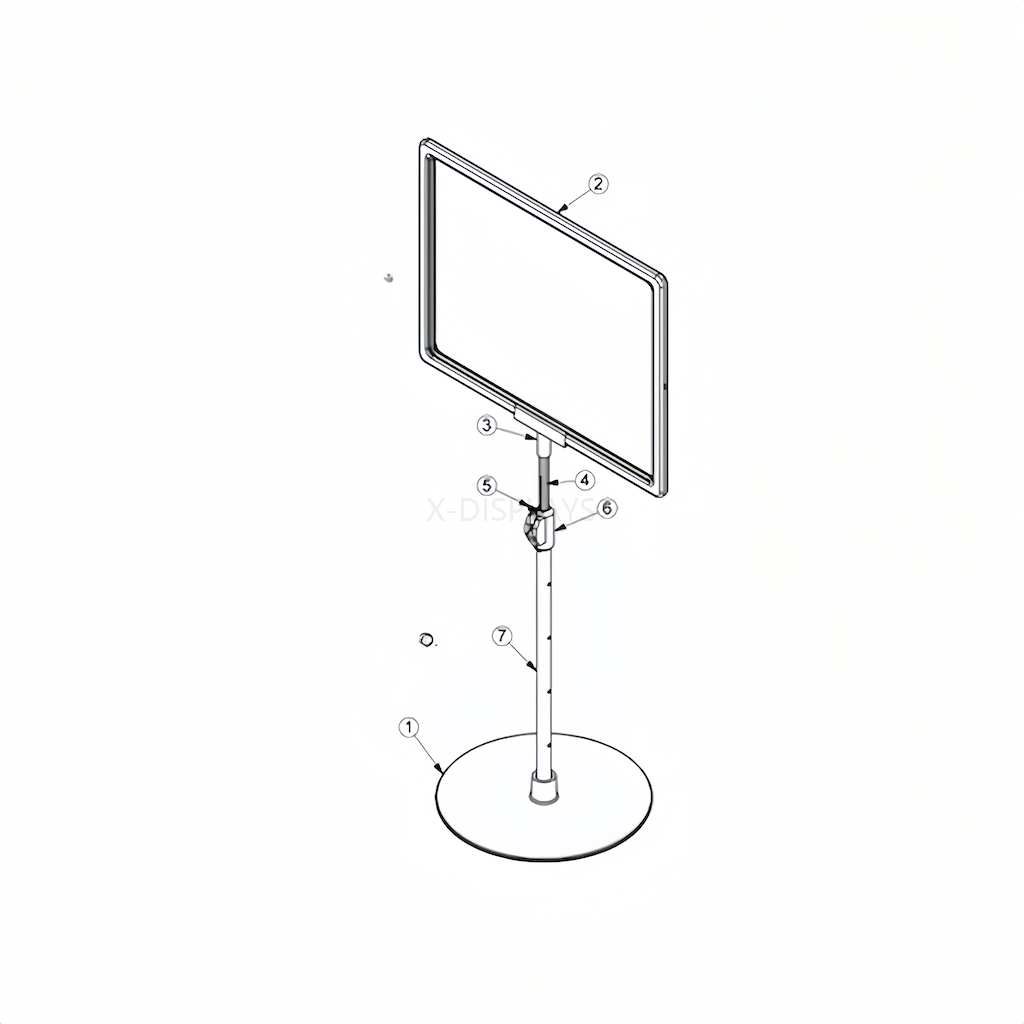 Telescopic Plastic Sign Frame