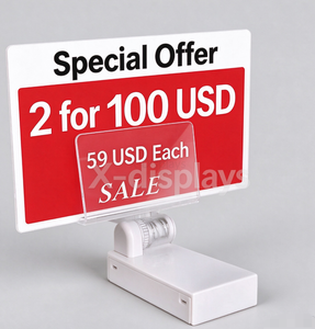 Supermarket Magnetic Sign Holder with Sign Clip PSND22F
