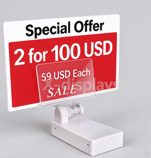 Supermarket Magnetic Sign Holder with Sign Clip PSND22F