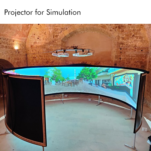 Experience Immersive Large-Screen Projection with SMX MX-L5500U for Simulation Projection