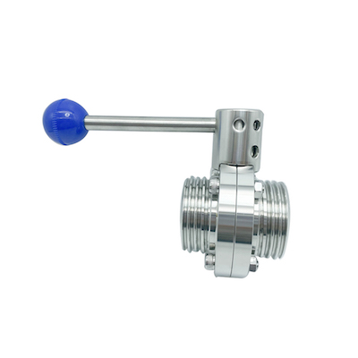 Гайка-бабочка с санитарной резьбой из нержавеющей стали