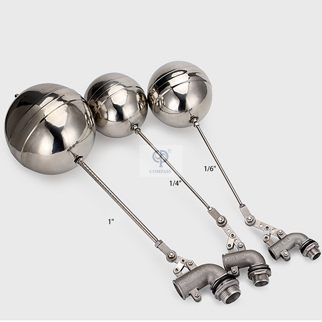 Шаровой кран с плавающей запятой из нержавеющей стали с наружной резьбой для резервуара для воды