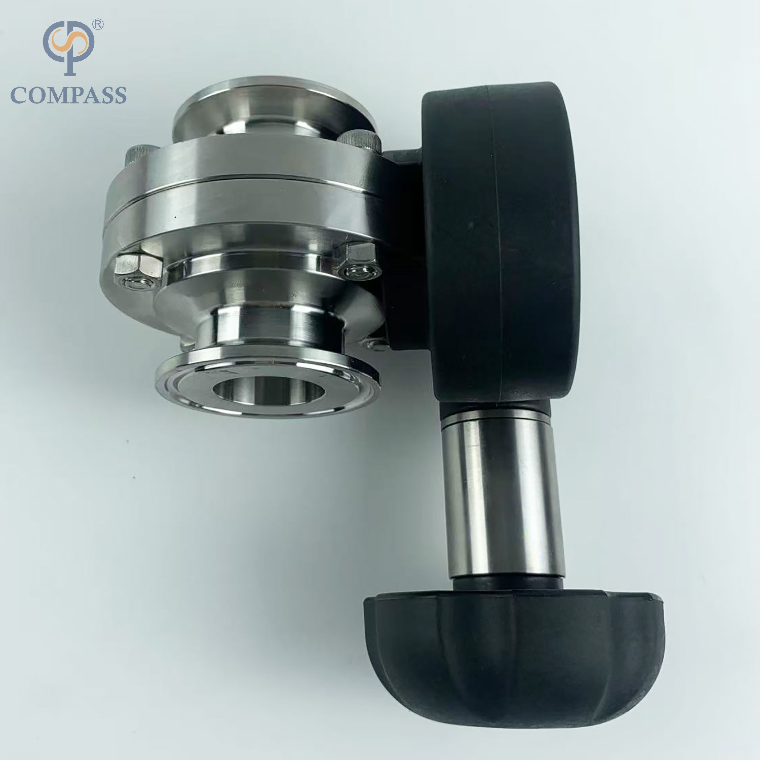 SS304 ПИЩЕВОЙ SMS РУКОВОДСТВЕННЫЙ САНИТАРНЫЙ ЗАЖИМНЫЙ БУФЕРНЫЙ КЛАПАН С МИКРОРЕГУЛИРОВКОЙ