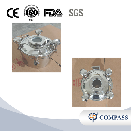Популярная распродажа, 250 мм, гигиеническая нержавеющая сталь SS304, гигиенические наружные круглые люки для бака под давлением со смотровым стеклом и силиконовым уплотнением