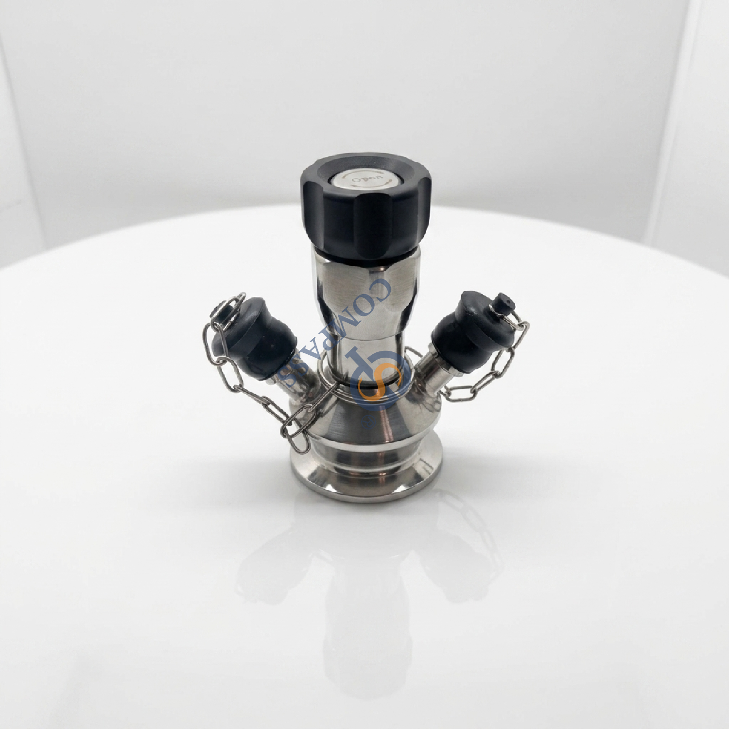 SS316L DN10 TC25.2MM Микробиологический зажимной клапан для отбора проб с силиконовой прокладкой