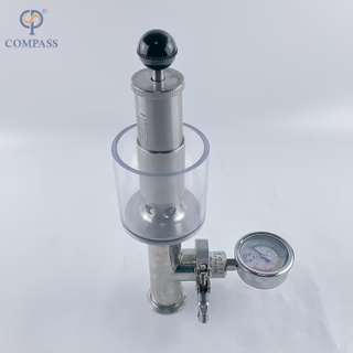 38.1MM TC50.5MM Асептическая стерилизация Вертикальная модель струбцины SS316L Выпускные клапаны