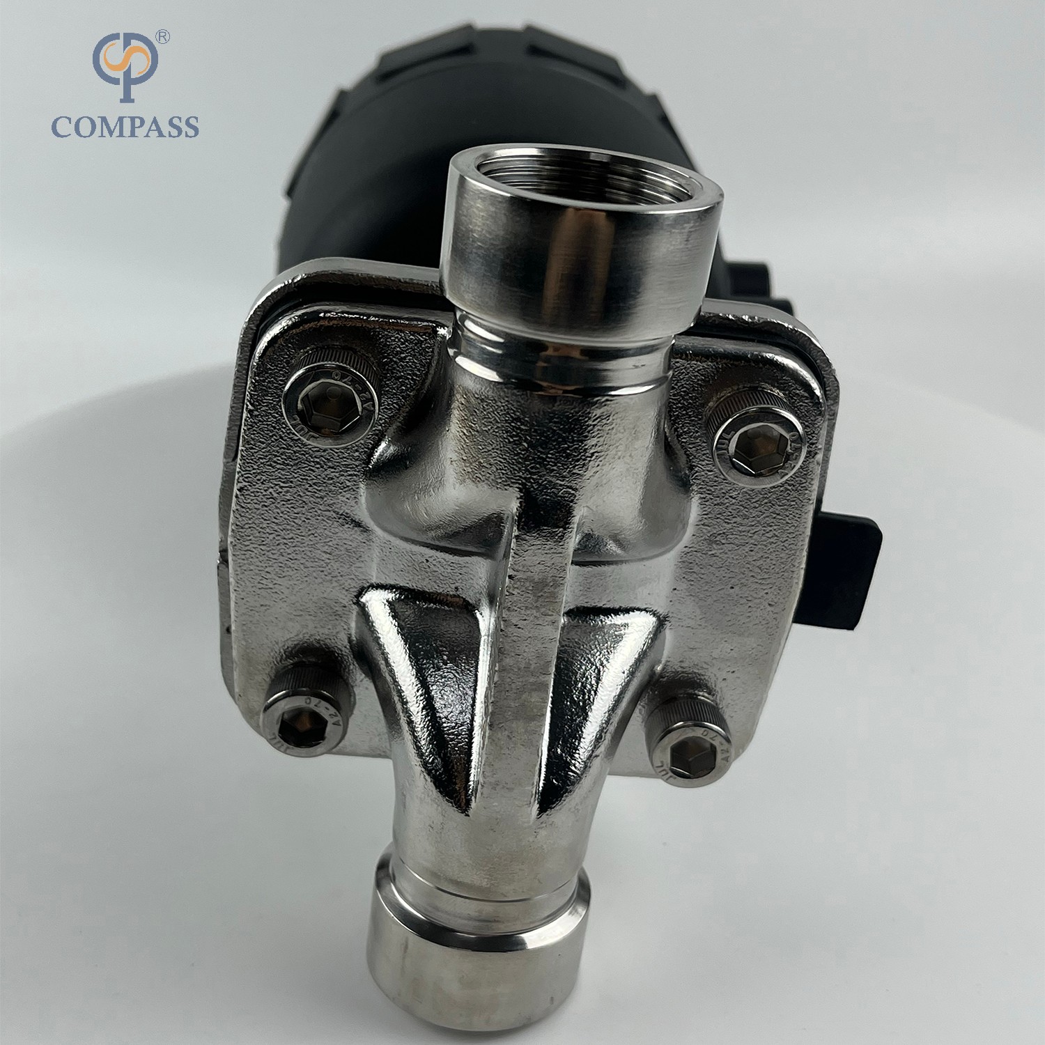 G 1 'SS316L G Женская нагрузка с прямой диафрагмой с пластиковой пневматической головкой