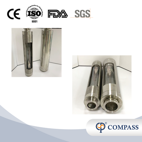 LZB-K30 SS304 Феррула TC64MM 6000 л/ч 2-дюймовый стеклянный роторный расходомер для воды