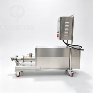 1.5KW-2HP SS316L Санитарный электрический одновинтовой насос OEM для пищевых продуктов с крышкой двигателя из нержавеющей стали, тележкой и статором из EPDM