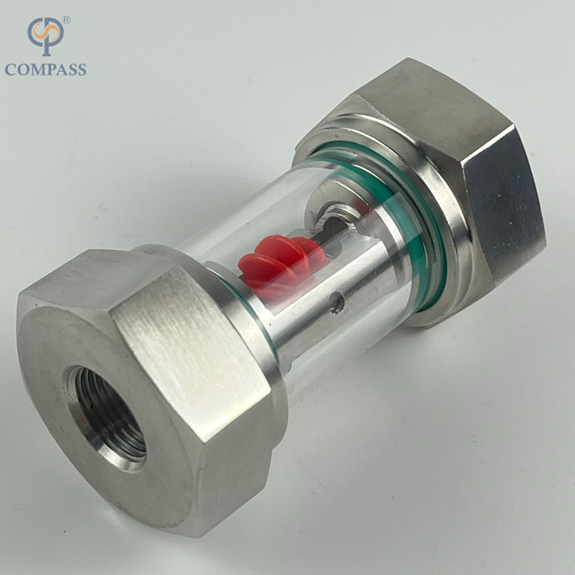 SS304 Стекло из нержавеющей стали Индикатор потока воды Стекло