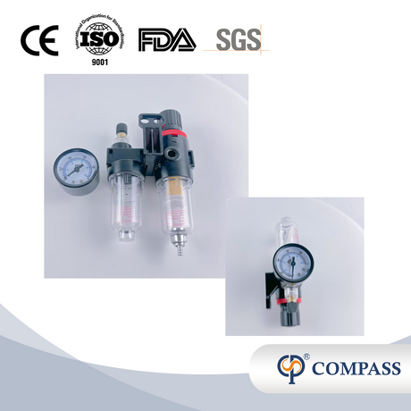 Сделано в Китае Санитарные фильтры из нержавеющей стали AFR 2000 Медный сердечник из пластика и железа Внутренняя резьба 1/4 дюйма Фильтр пониженного давления FL 