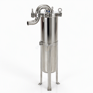 200um 4000L TC50.5MM SS304 Зеркально отполированные верхние рукавные фильтры входа для остатков хмеля