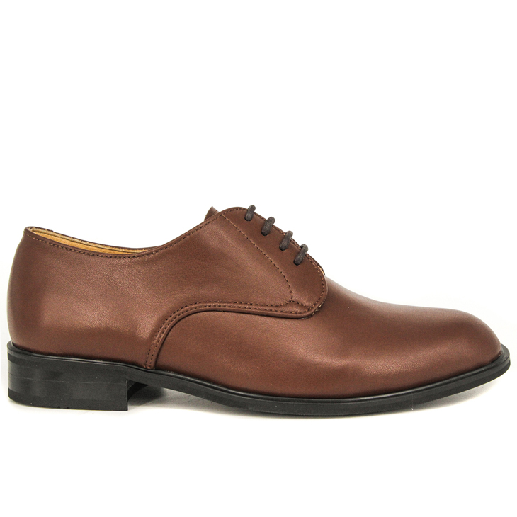 Zapatos oficina hombre planos rojo marrón 1110