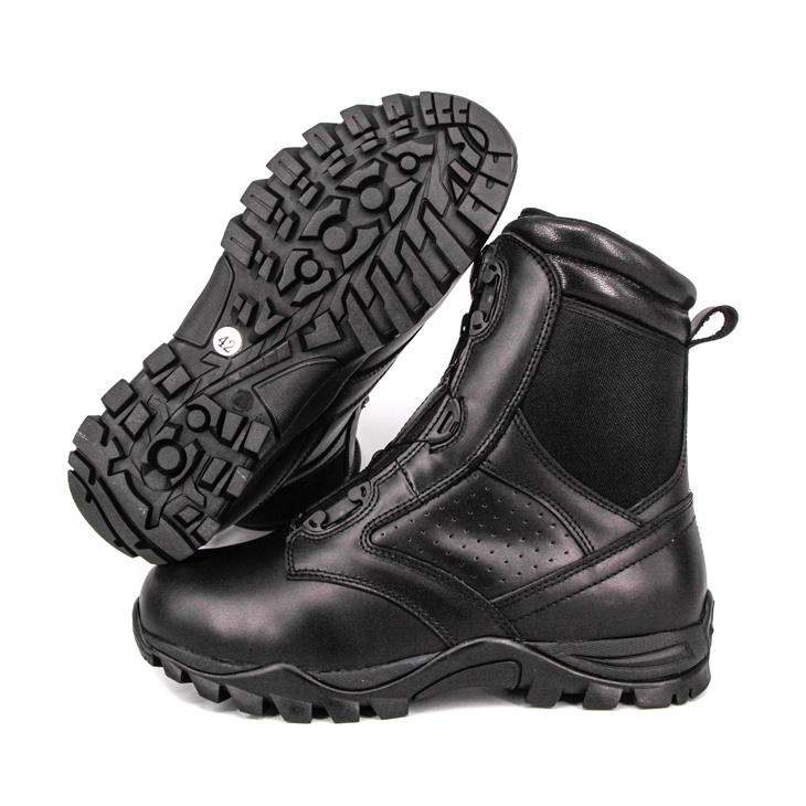 Botas tácticas militares con sistema BOA de uniforme negro para hombre 4288