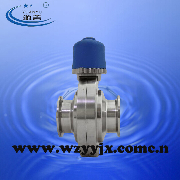Triclamp Butterfly Valve Center Suck Bolt Type