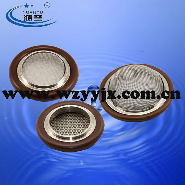 Vacuum KF Center Ring With Mesh