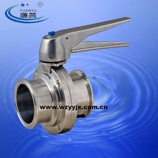 Sanitary Tri-Clamp Butterfly Valve (Center Suck Bolt Type)