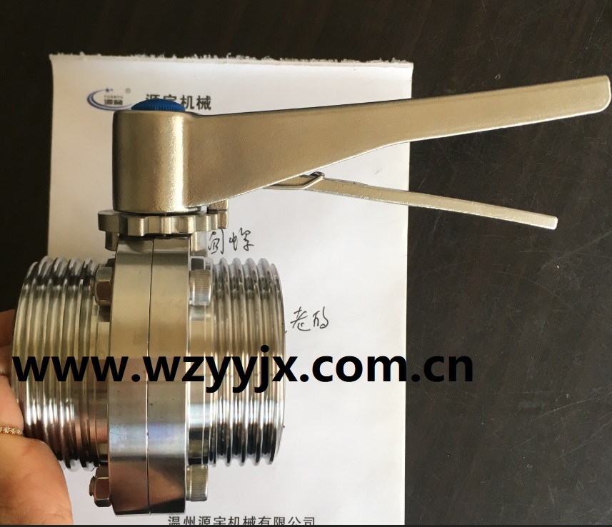 Sanitary Butterfly Valve ( Stainless Steel Handle)