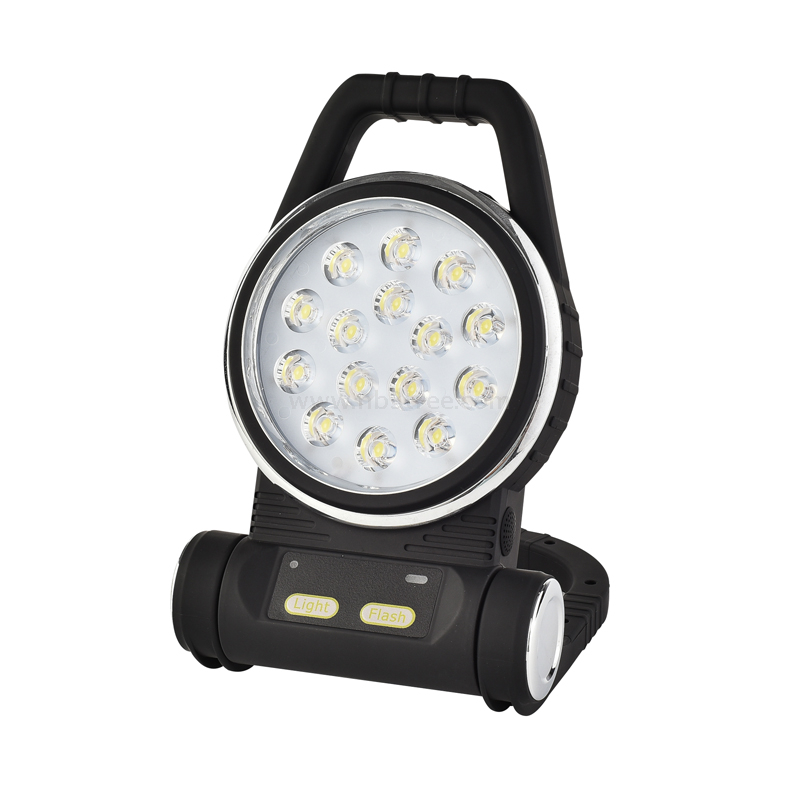 15+8 LED Work Light Stand with Siren, Warning Light