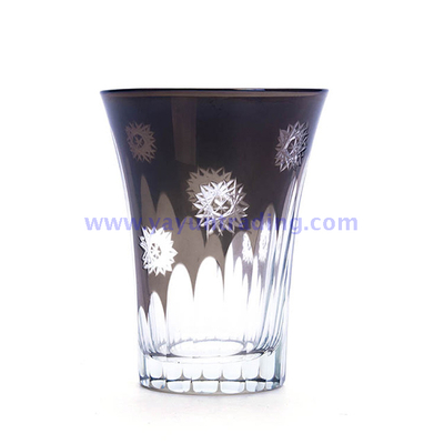 260ml black stemless glass drinking cup for daily life