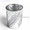 Luxury Electroplated Silver Glass Candle Jar 