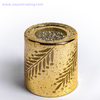  luxury home and garden electroplated glass candle jar wedding candle holder 