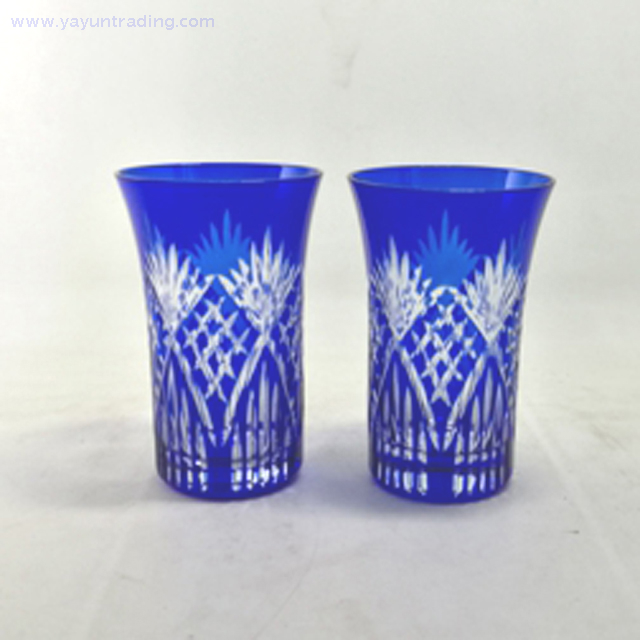 4 oz exquisite cased hand cut shot wine glass whisky tumbler