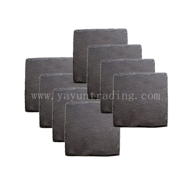 square set 8 slate coaster
