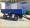 Farm tractor trailer double axle trailer hydraulic tipper trailer