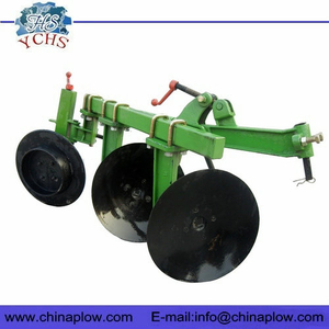 Disc plough for walking tractor