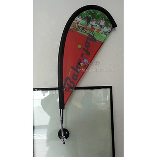 Window cupula Teardrop Flag, Mini Tear Drop Flag Banner, Gloss Bow Flag With Printing Your company LOGO