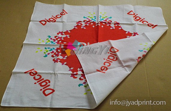 Print 100% Cotton Bandana, Custom Printed Handkerchief, Advertising Bandanna
