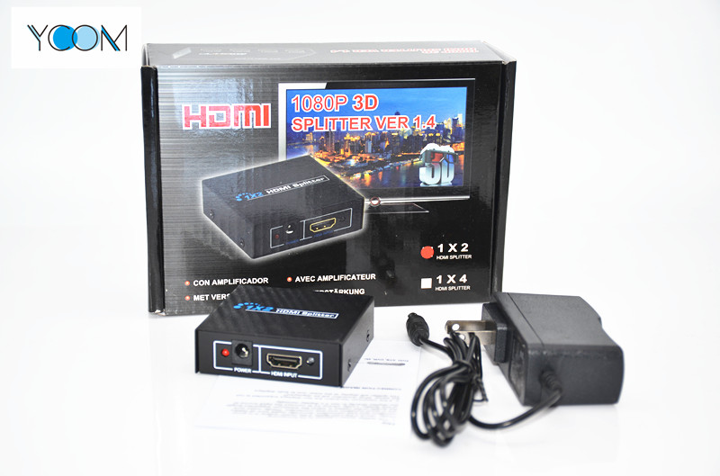 1X4 HDMI Converter 1080P soporta 3D